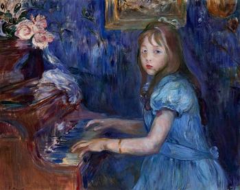 Berthe Morisot : Lucie Leon at the Piano
